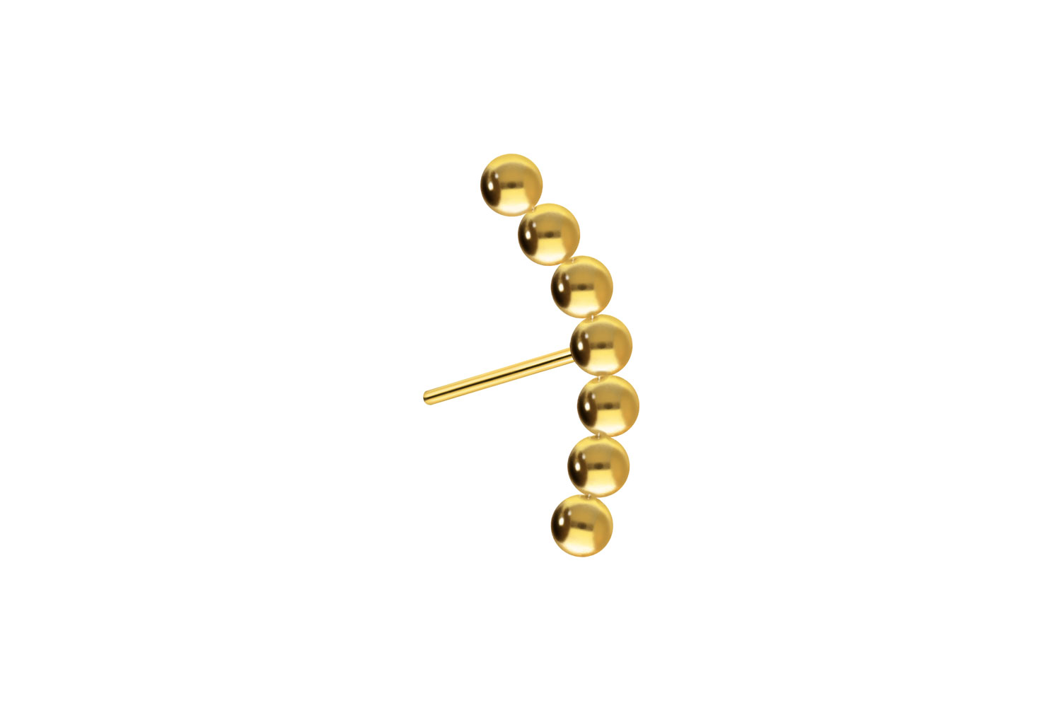 Titan Aufsatz mit Push Pin 7 KUGELN von Piercingline